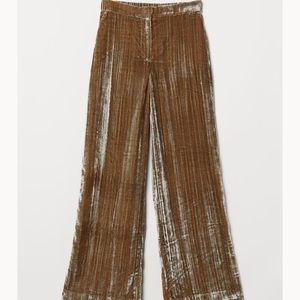 Velvet Wide Leg Pants